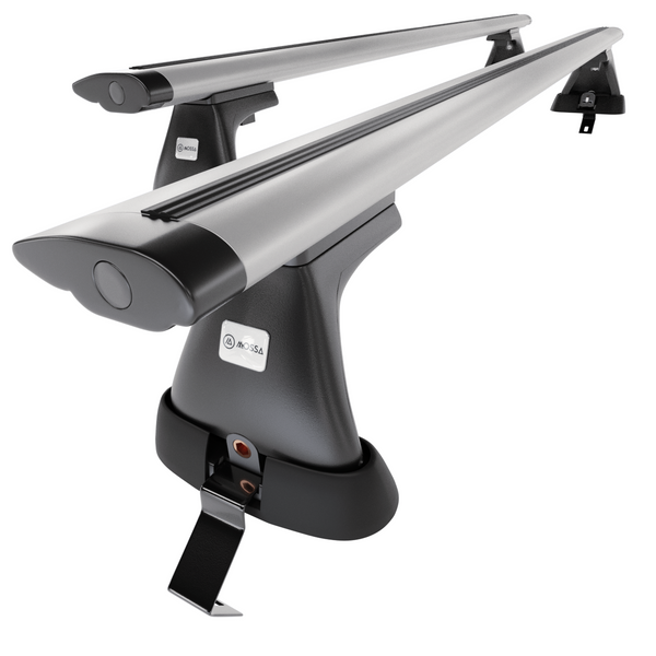 Taklasthållare till Ford Mondeo mk IV Kombi (2007-2014) - silver takräcke - takhållare -utan fästelement - Aluminium