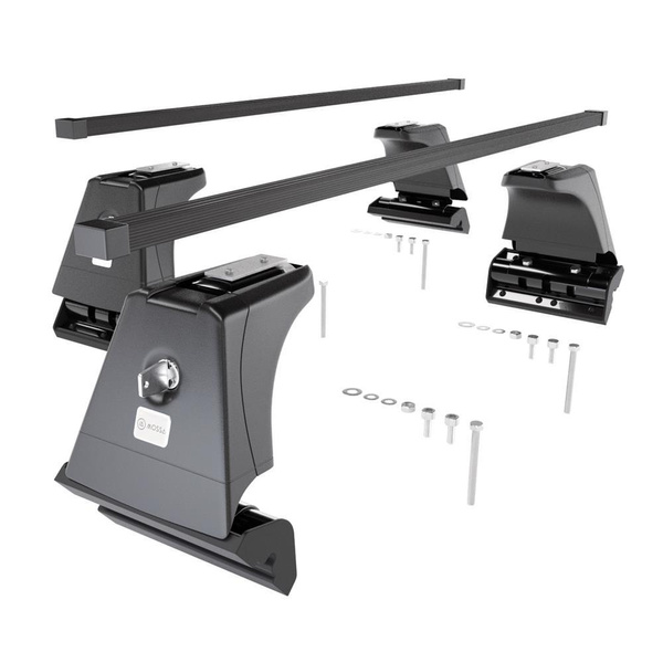 Taklasthållare till BMW Serie 3 G20 Limousine (2019-....) - svart takräcke - takhållare - fästpunkter - Stål