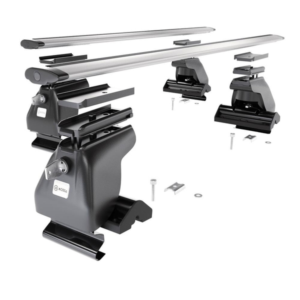 Taklasthållare till Nissan Terrano R20 mk II SUV (2003-2006) - silver takräcke - takhållare -utan fästelement - Aluminium