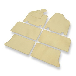 Velourmattor till Kia Carnival II Minibuss (2006-2010) - beige