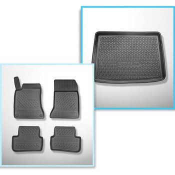 Sats bagagerumsmatta och bilmattor TPE PREMIUM måttillverkade till: Mercedes-Ben