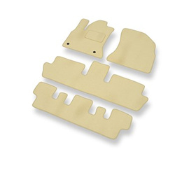 Velourmattor till Citroen C4 Picasso I Minibuss (2007-2013) - beige