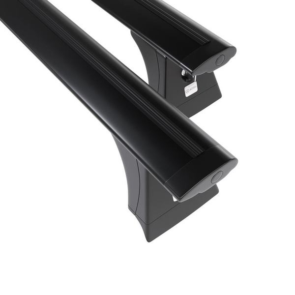 Taklasthållare till Suzuki Across SUV (2021-....) - svart takräcke - takhållare - integrerad reling - Aluminium