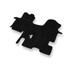 Velourmattor till Renault Trafic II Skåpbil (2001-2014) 3 personers - svarta