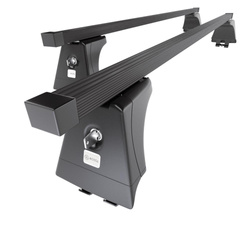 Taklasthållare till Ford Focus mk II Sedan (2008-2011) - svart takräcke - takhållare - fästpunkter - Stål