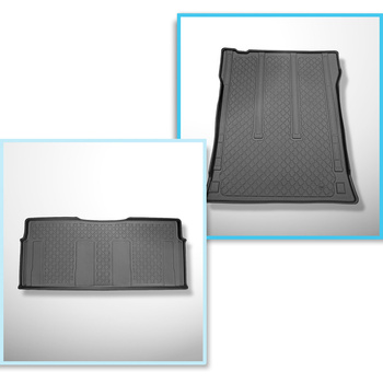 Sats bagagerumsmatta och bilmattor TPE måttillverkade till: Mercedes-Benz Vito W