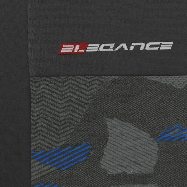 Universella sätesöverdrag till Lancia Ypsilon I, II, III, IV (1995-....) - blå