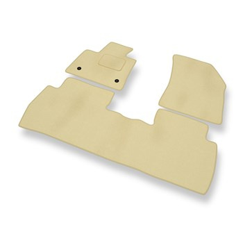 Velourmattor till Peugeot 5008 SUV (2017-2024) 5-personers - beige