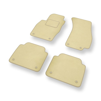 Velourmattor till Audi A8 IV D5 Sedan (2017-....) kort version - beige