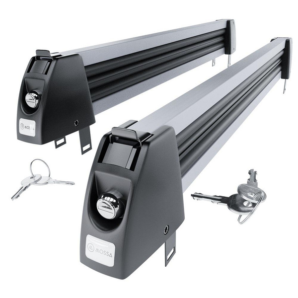 Skidhållare till taklasthållare - Ski rack M-7705s - silver - till 5 par skidor eller 4 snöbrädor