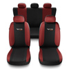 Universella sätesöverdrag till Ford Escort MK5, MK6, MK7 (1990-2000) - röd