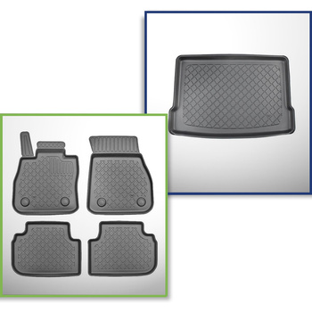 Sats bagagerumsmatta och bilmattor TPE måttillverkade till: BMW Serie 1 F40 Komb