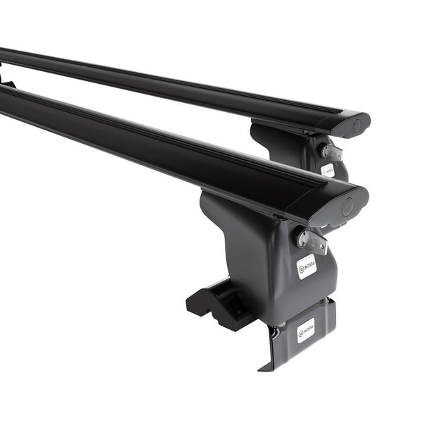 Taklasthållare till Audi A8 D3 Limousine (2003-2010) - svart takräcke - takhållare - utan fästelement - Aluminium