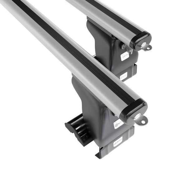 Taklasthållare till Skoda Citigo Kombikupé (2012-2019) - silver takräcke - takhållare -utan fästelement - Aluminium