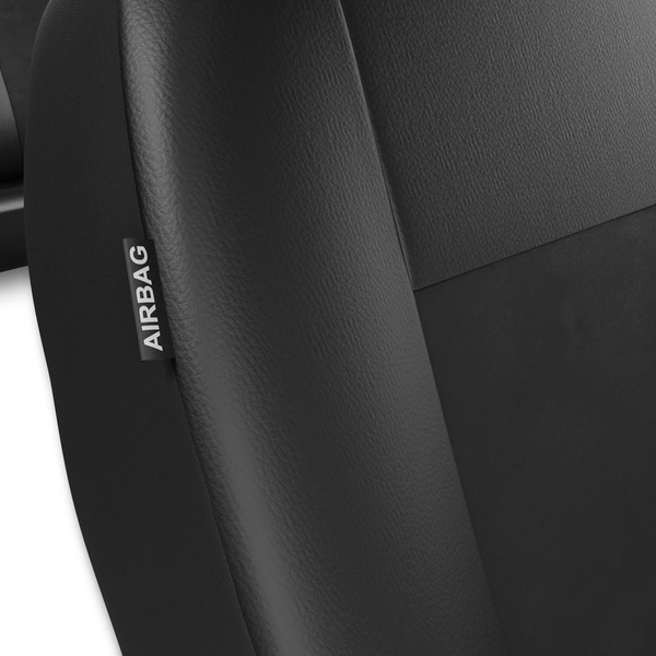 Universella sätesöverdrag till Renault Twingo I, II, III (1993-2018) - svart