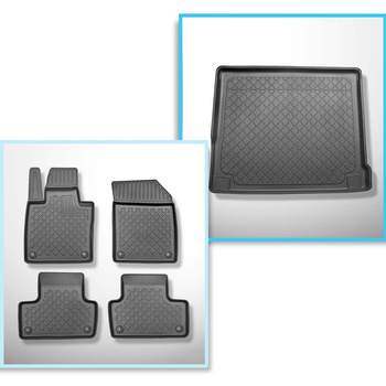 Sats bagagerumsmatta och bilmattor TPE måttillverkade till: Volvo XC60 II SUV (0