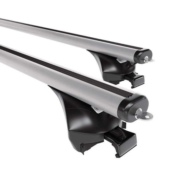 Taklasthållare till Mitsubishi Eclipse Cross SUV (2018-....) - silver takräcke - takhållare -integrerad reling - Aluminium