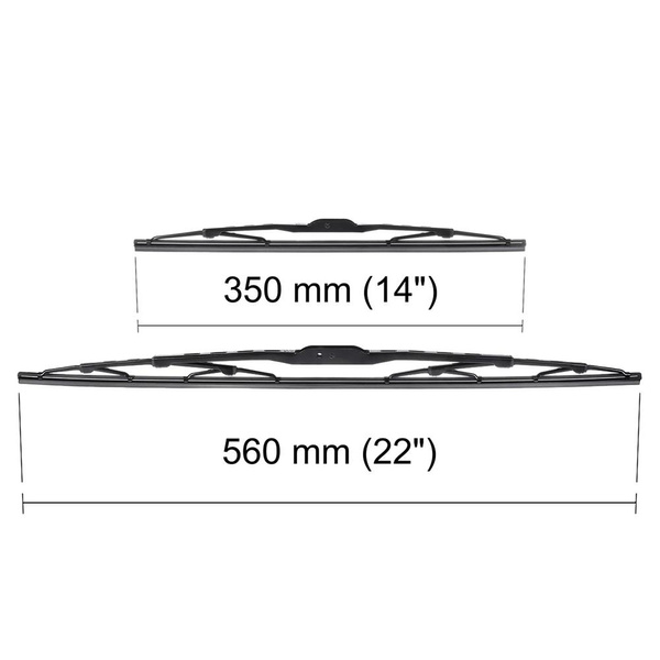 Vindrutetorkarblad till Chevrolet Spark I, II Kombikupé (02.2005-2014) - standard torkarblad