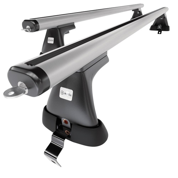 Taklasthållare till Alfa Romeo Giulietta Kombikupé (2010-2020) - silver takräcke - takhållare -utan fästelement - Aluminium