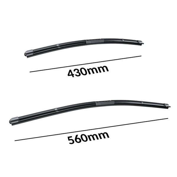 Vindrutetorkarblad till Mazda 2 III Kombikupé, Sedan (10.2014-2023) - platta torkarblad
