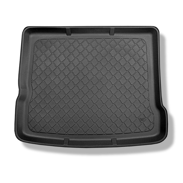 Bagagerumsmattor till Audi Q3 SUV (08.2011-06.2018) - övre bagagerum; med nödreservhjul; även till Quattro-version