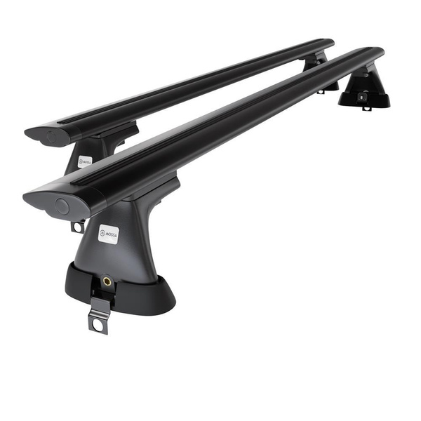 Taklasthållare till Mercedes-Benz S-klass W220 Limousine (1999-2005) - svart takräcke - takhållare - utan fästelement - Aluminium