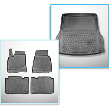 Sats bagagerumsmatta och bilmattor TPE PREMIUM måttillverkade till: Tesla Model 