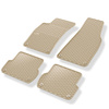 Gummimattor till bil Seat Exeo Sedan, Sportstourer (2008-2013) - beige - 4 st.