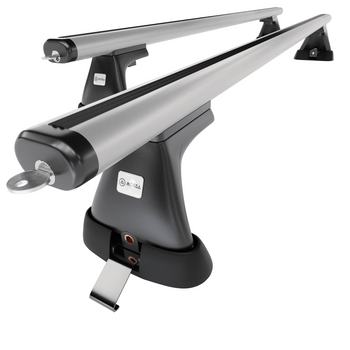 Taklasthållare till Peugeot Partner mk I Skåpbil (2003-2010) - silver takräcke -