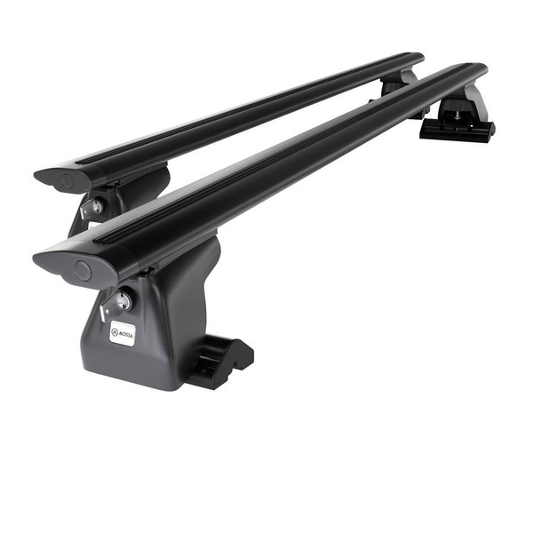 Taklasthållare till Volkswagen Transporter T5 Skåpbil (2003-2009) - svart takräcke - takhållare - T-profil - Aluminium