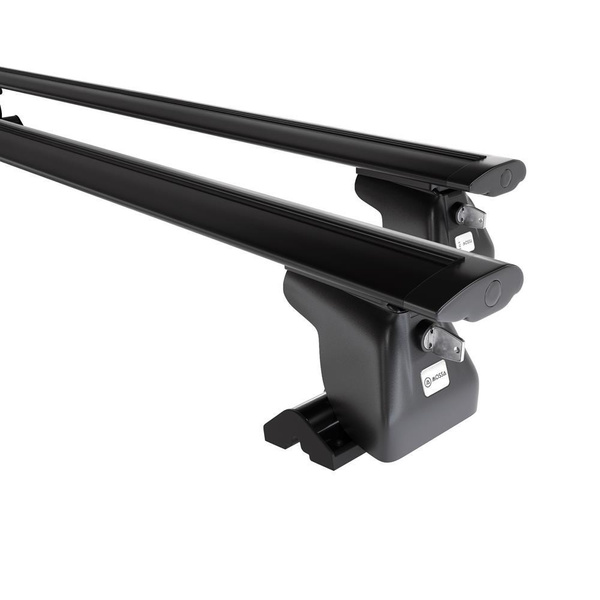 Taklasthållare till Chrysler Town & Country Minibuss (1990-2010) - svart takräcke - takhållare - T-profil - Aluminium