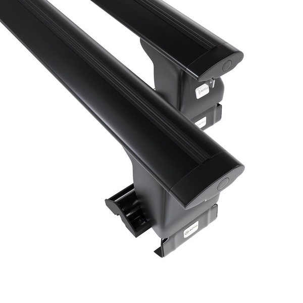 Taklasthållare till Nissan Micra K13 Kombikupé (2010-2016) - svart takräcke - takhållare - utan fästelement - Aluminium