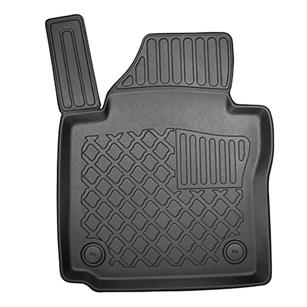 Sats bagagerumsmatta och bilmattor TPE måttillverkade till: Volkswagen Touran I 1T Minibuss (09.2010-08.2015) - 7 platser; tredje raden nedsänkt