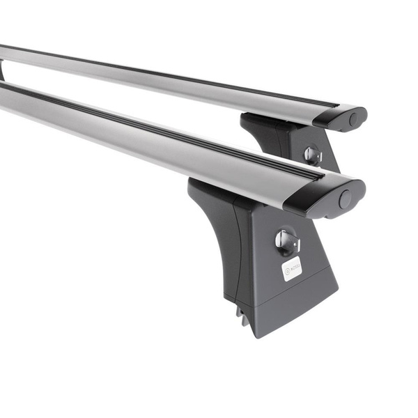 Taklasthållare till Skoda Octavia mk I Kombisedan (2004-2010) - silver takräcke - takhållare -fästpunkter - Aluminium