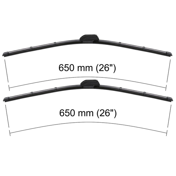 Vindrutetorkarblad till Kia Carens IV Minibuss (01.2013-2019) - platta torkarblad