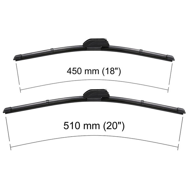 Vindrutetorkarblad till Toyota RAV4 I SUV (04.1994-08.2000) - platta torkarblad