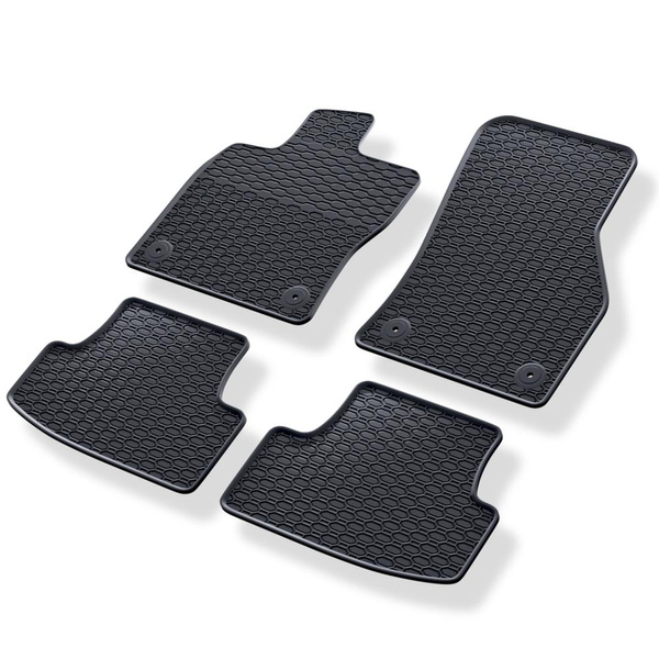 Gummimattor till bil Volkswagen T-Roc SUV (2017-....) - svart - 4 st.
