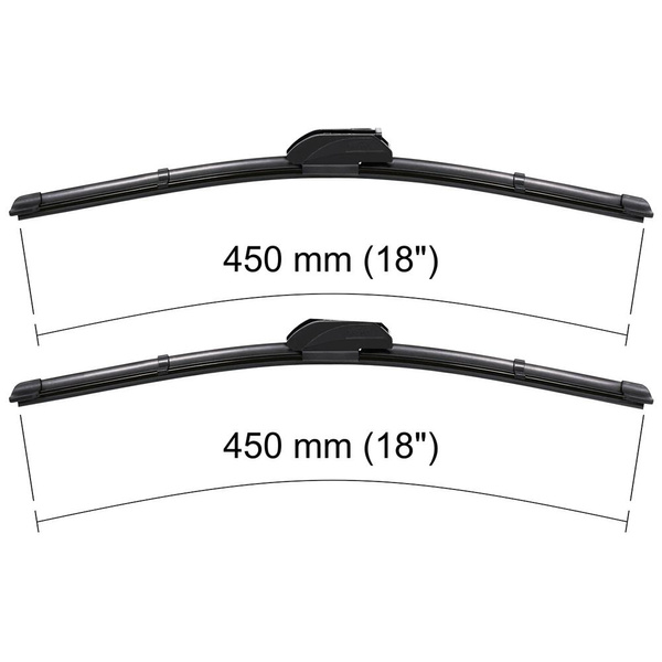 Vindrutetorkarblad till Mazda MX-5 II, III Roadster (08.1989-03.2015) - platta torkarblad