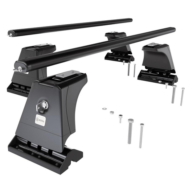 Taklasthållare till Mercedes-Benz R-klass W251 Grand Sports Tourer (2006-2013) - svart takräcke - takhållare - fästpunkter - Aluminium