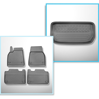 Sats bagagerumsmatta och bilmattor TPE PREMIUM måttillverkade till: Tesla Model 