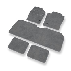Velourmattor till Toyota Previa II Minibuss (2000-2006) - gråa