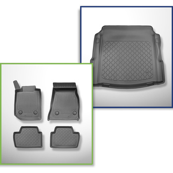 Sats bagagerumsmatta och bilmattor TPE måttillverkade till: BMW Serie 2 G42, G87
