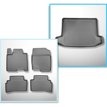 Sats bagagerumsmatta och bilmattor TPE måttillverkade till: Hyundai Tucson III N
