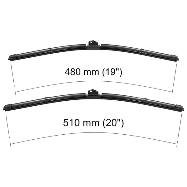 Vindrutetorkarblad till Mini Countryman R60 SUV (09.2010-2015) - platta torkarblad