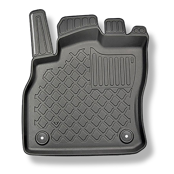 Sats bagagerumsmatta och bilmattor TPE måttillverkade till: Audi Q3 F3 SUV (08.2018-....) - övre bagagerum (jämn inlastningströskel); rörligt golv i översta läget; även till Quattro-version; även med TFSI e Plug-in Hybrid hybriddrift