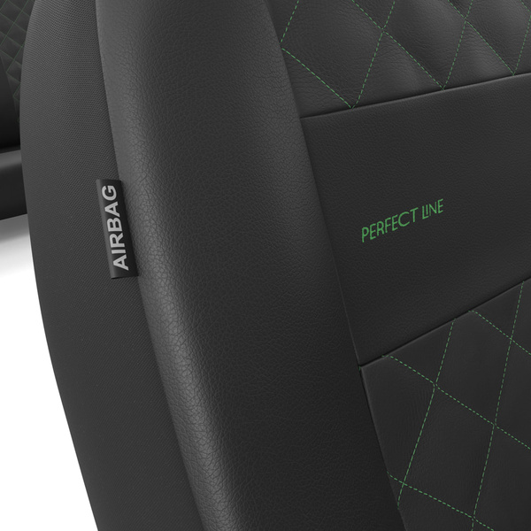 Universella sätesöverdrag till Opel Astra F, G, H, J, K, L (1991-....) - grön