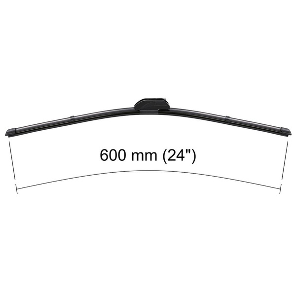 Vindrutetorkarblad till Mercedes-Benz E-klass W124, W210 Kupé, Cabriolet, Kombi, Limousine (07.1993-08.2003) - platta torkarblad