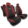 Universella sätesöverdrag till Ford Escort MK5, MK6, MK7 (1990-2000) - röd