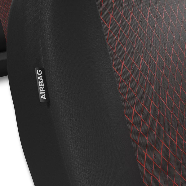 Universella sätesöverdrag till BMW Serie 1 E82, E87, E88, F20, F21 (2004-2019) - röd