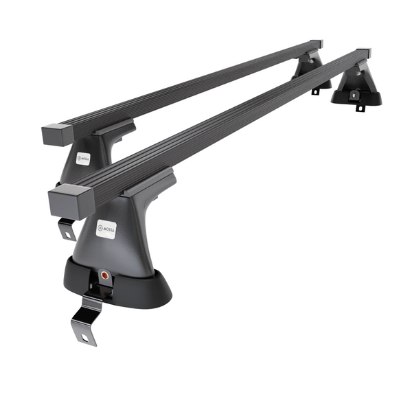 Taklasthållare till Volvo S40 Sedan (2004-2012) - svart takräcke - takhållare - utan fästelement - Stål